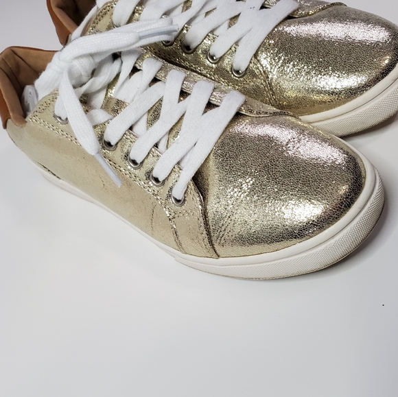 Sneakers gold & brown & white - Picture 3 of 4